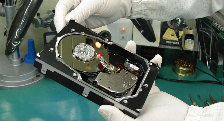 異音がして読み込みができなくなったHDD