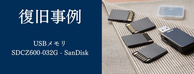 SDCZ600-032G - SanDiskの復旧事例