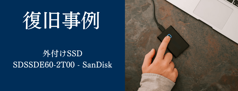 SDSSDE60-2T00 - SanDiskの復旧事例