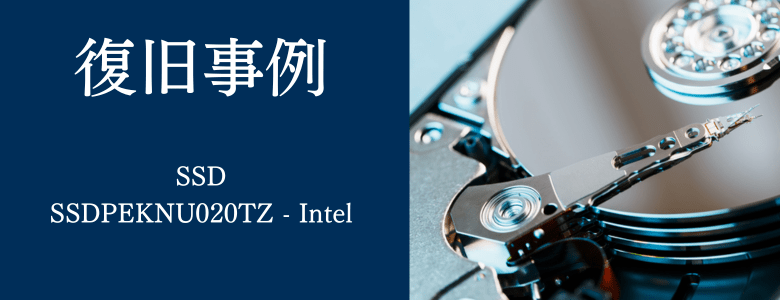 SSDPEKNU020TZ - Intelの復旧事例