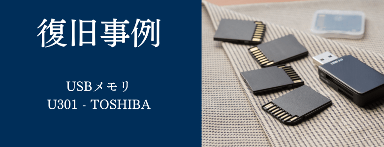 U301 - TOSHIBAの復旧事例