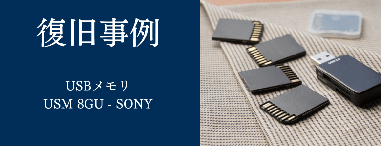 USM 8GU - SONYの復旧事例
