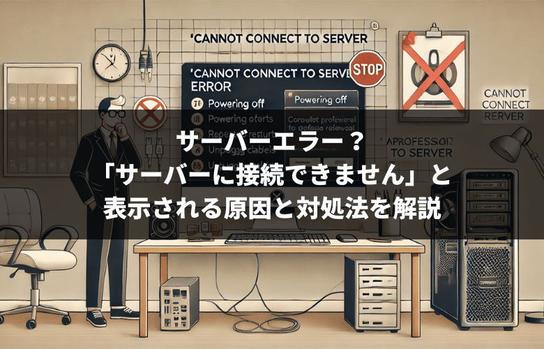 サーバーに接続できませんと表示される原因と対処法