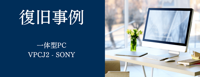 VPCJ2 – SONY | 復旧技術に自信ありAOSデータ復旧サービスセンター
