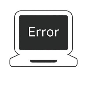 エラー表示されるのアイコン