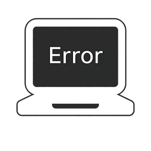 エラー表示されるのアイコン