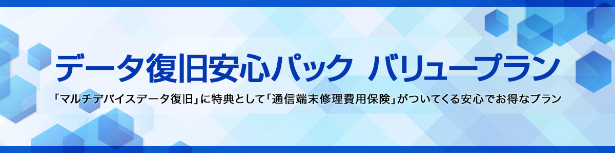 データ復旧安心パック バリュープラン